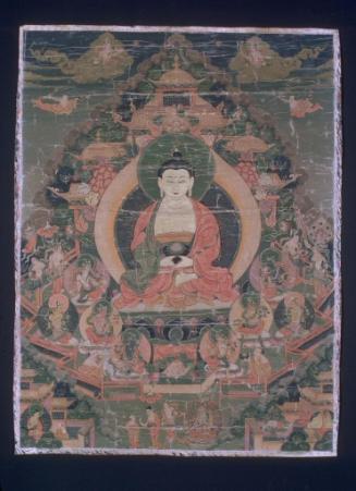 The Buddha Shakyamuni with eight bodhisattvas