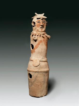 Haniwa in the form of female shaman, one of a pair