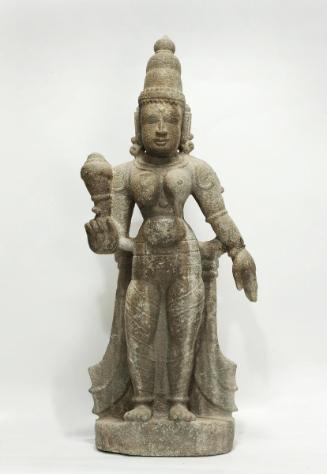 A female deity, perhaps Devasena