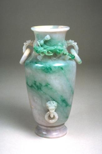 Vase with dragon and ring handles