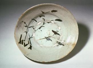 Large bowl with millet and sparrow design