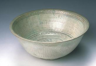 Bowl with floret design and marks of a bureau of the Royal Kitchen