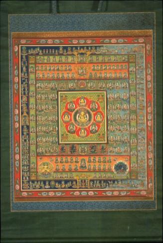 Mandala of the Womb World (Taizokai mandara), one of a pair of Mandalas of the Two Worlds (Ryokai mandara)