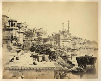 The Great Mosque of Aurangzeb and adjoining ghats, Benares