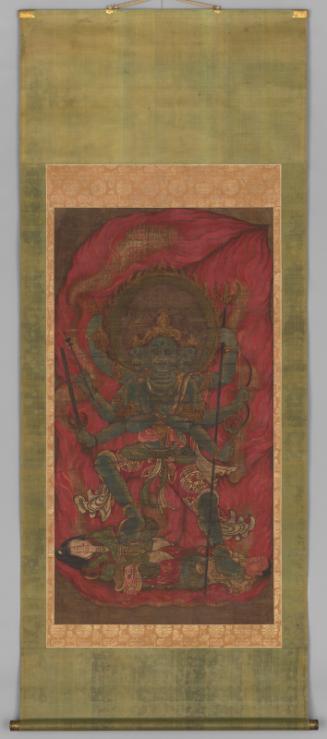 The Buddhist deity Trailokyavijaya (Gozanze Myoo)