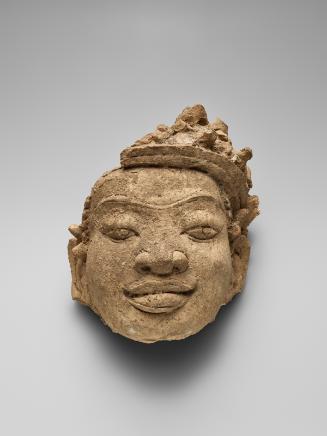 Head of a bodhisattva or deity