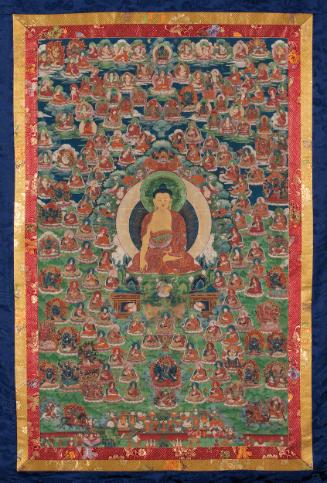 The Buddha Shakyamuni with lamas