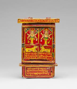 Portable shrine with scenes of stories of Rama and Krishna (kavad)