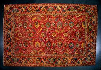 Carpet with floral decoration