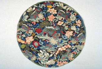 Rondels with nine lions, one of a pair
