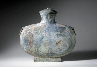 Ritual wine vessel (bianhu) with lid