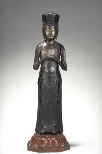 Standing bodhisattva in Zenkoji style
