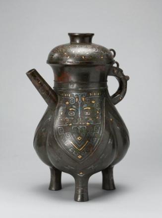 Vessel (he) with lid