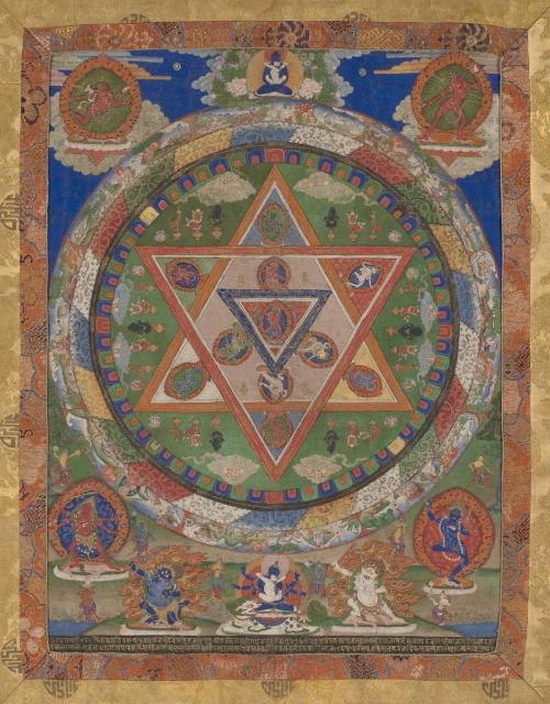 A mandala of the Buddhist deity Vajravarahi