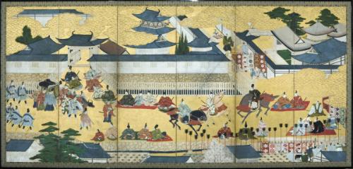 Palace and horserace at Kamo Shrine
