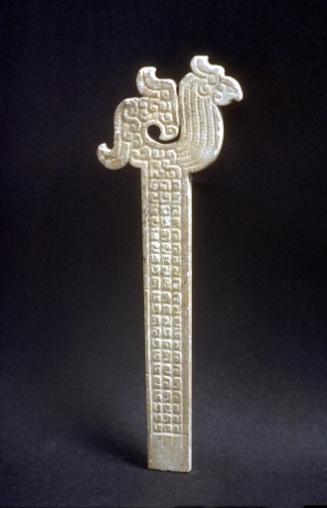 Staff with a phoenix finial