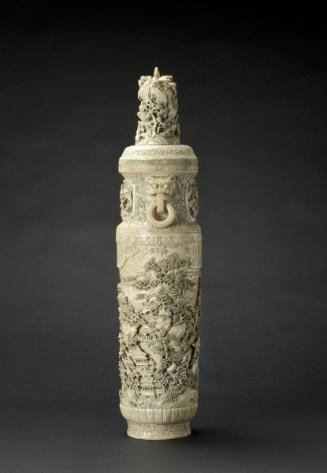 Large vase with lid
