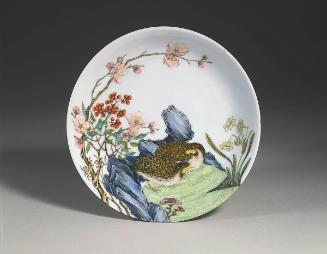 Saucer with motifs celebrating prosperity