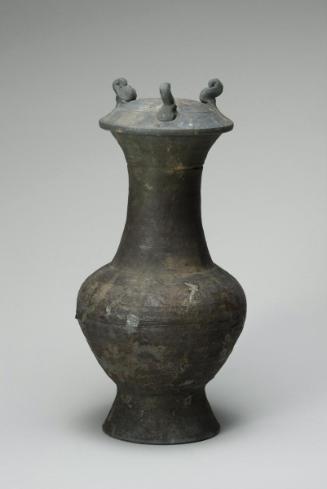 中国美術天字壺 Vase with lid (hu) 陶壺戰國傳湖南出土– Works – Asian Art Museum