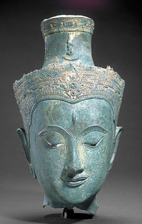 Head of an image of the Hindu deity Shiva