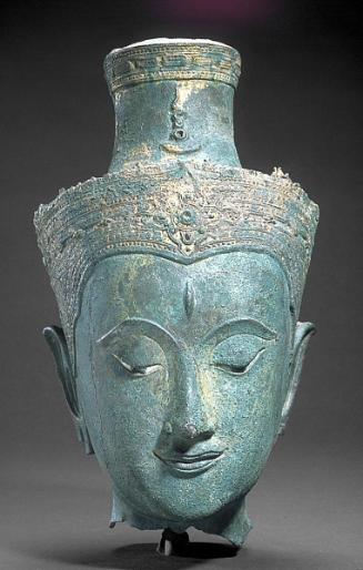 Head of an image of the Hindu deity Shiva