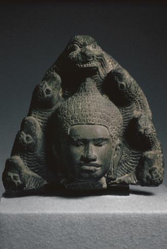 Head of a Naga-enthroned Buddha