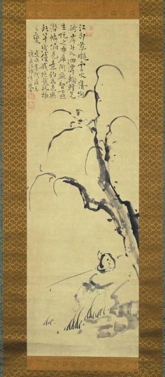 Fisherman under willow tree