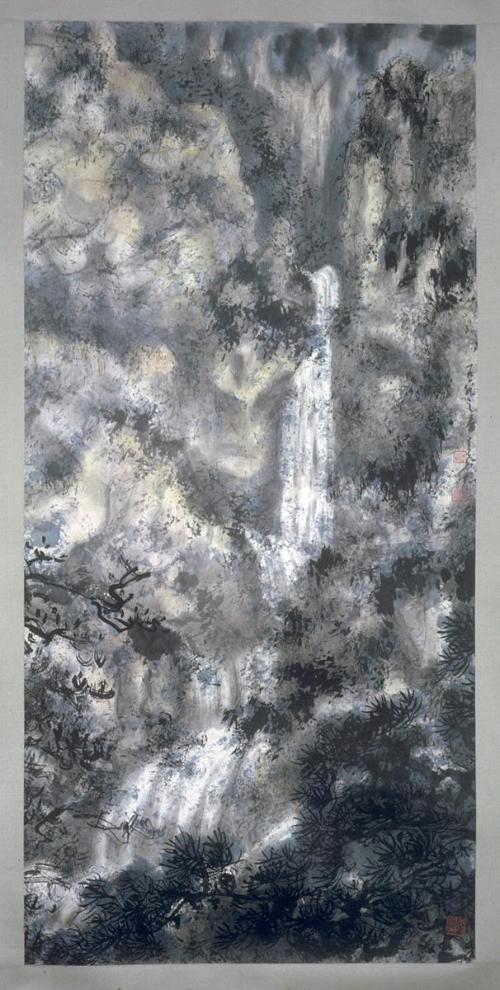 Landscape with Waterfall