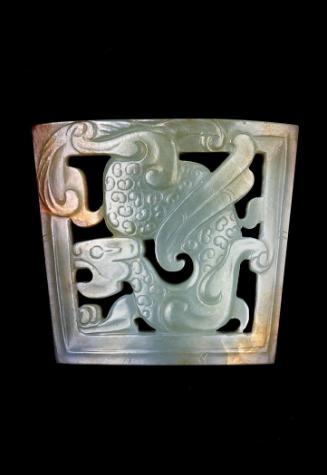 Openwork scabbard with a design of a beast