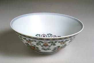 Bowl decorated with lotus flowers