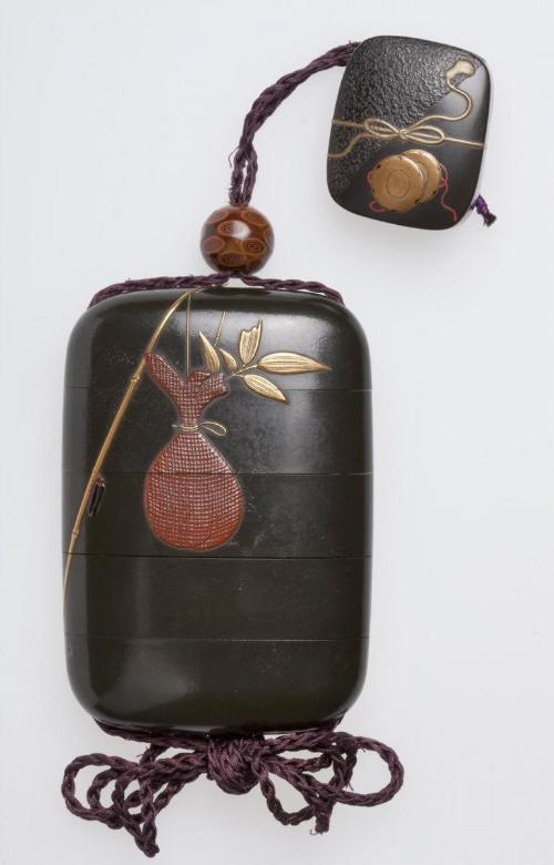 Inro with bag of fireflies
