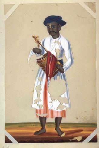 Musician with stringed instrument