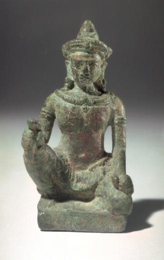 Kneeling male deity, possibly Vishvakarma