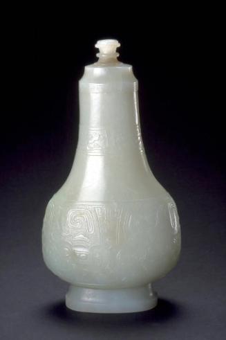 Bottle with animal masks