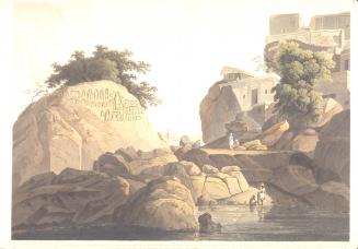 Southeast View of the Fakeer's Rock from Antiquities of India