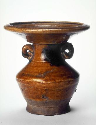 Jar with flaring mouth and two loop-ears