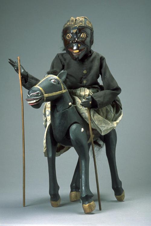 The jester Lamsijan on a horse