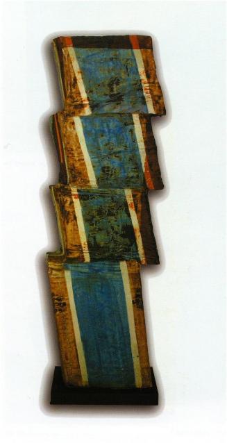 Four-block sculpture, one of a pair