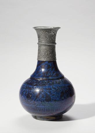 Bottle with silver mount