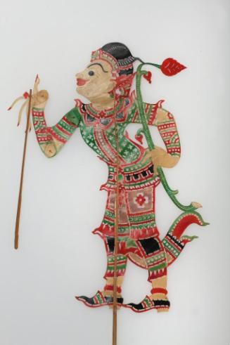 Shadow puppet of a young prince