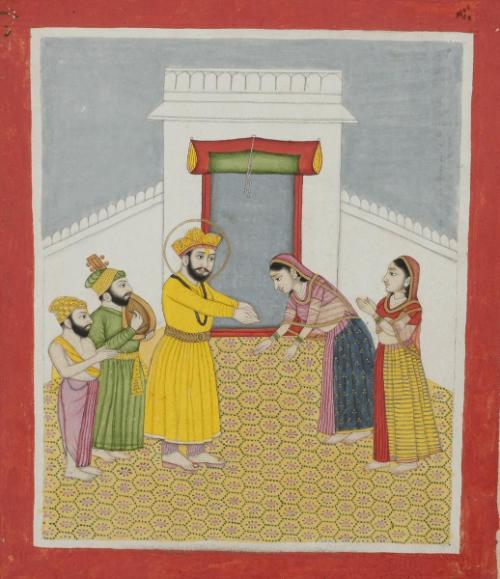 Guru Nanak visiting his sister Bibi Nanaki