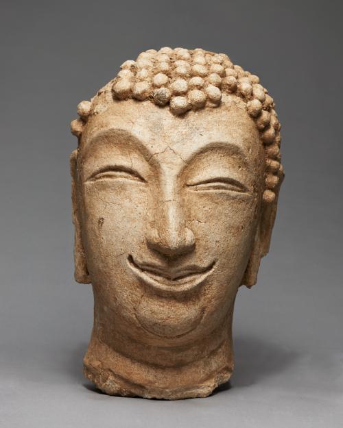 Head of a Buddhist disciple