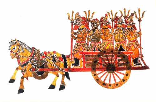 Horse pulling a carriage