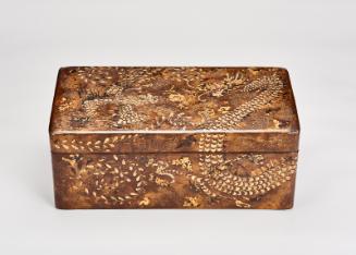 Box with dragon and phoenix motif