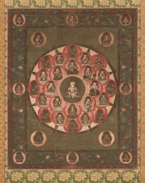 Mandala of the Buddhist deity Buddhalochani (Butsugen Butsumo)