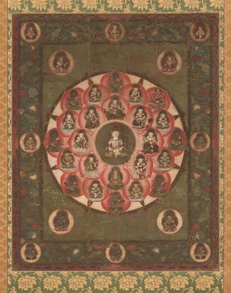 Mandala of the Buddhist deity Buddhalochani (Butsugen Butsumo)