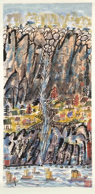 Autumn Sails with Waterfall
