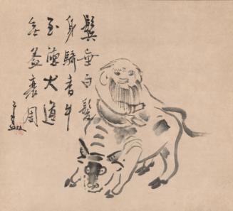 Laozi riding an ox