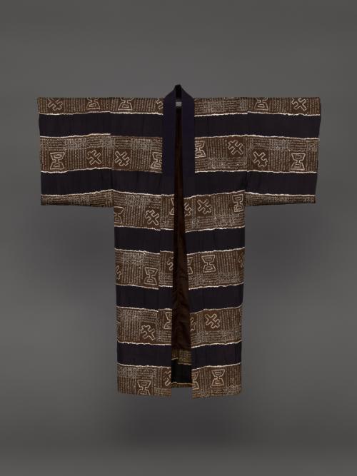 Man's under-robe (nagajuban) with geometric designs