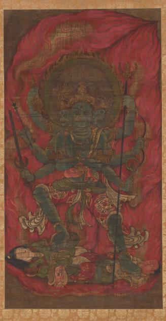 The Buddhist deity Trailokyavijaya (Gozanze Myoo)
